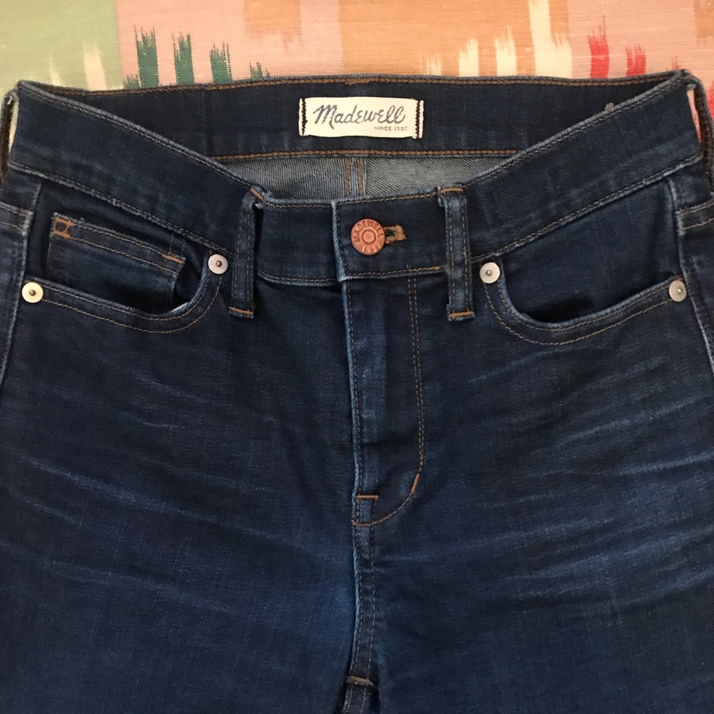 Madewell dark denim skinny jeans
